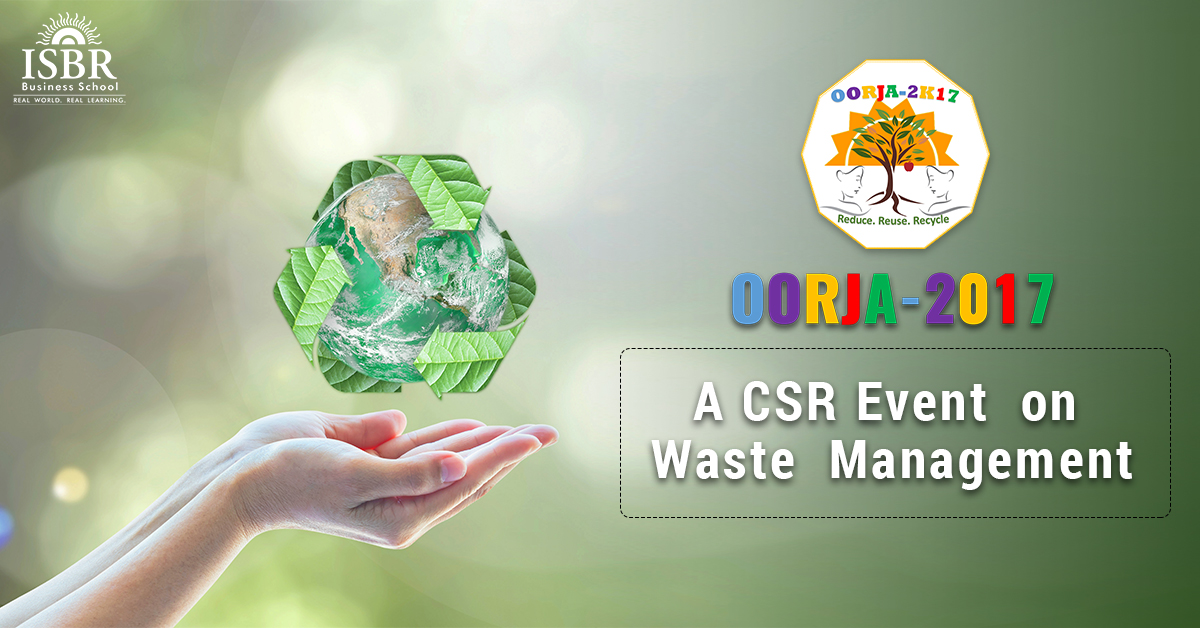 Waste Management- A CSR Activity @ ISBR