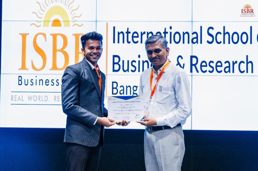 Inaugural session of ISBR International AI Conference 2025 highlighting AI-powered management frameworks for sustainability
