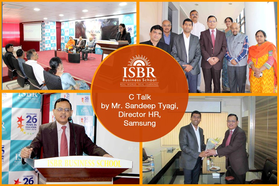C Talk by Mr Sandeep Tyagi, Director HR, Samsung