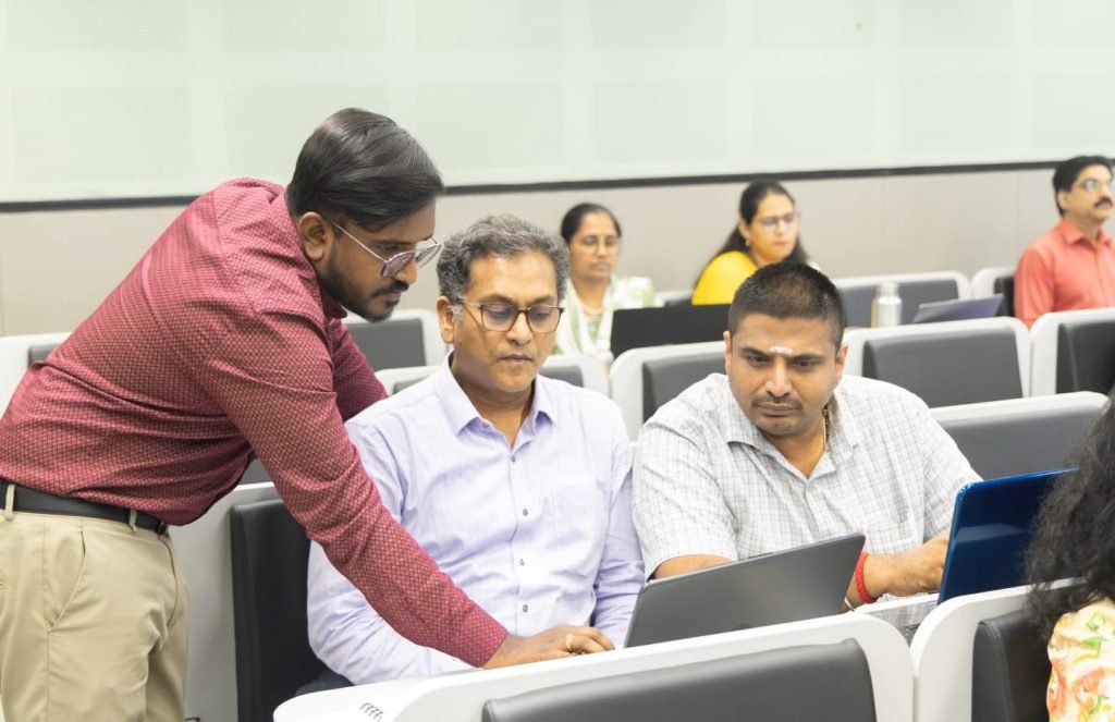 Management educators learning ChatGPT, Gemini, and AI tools during a faculty development