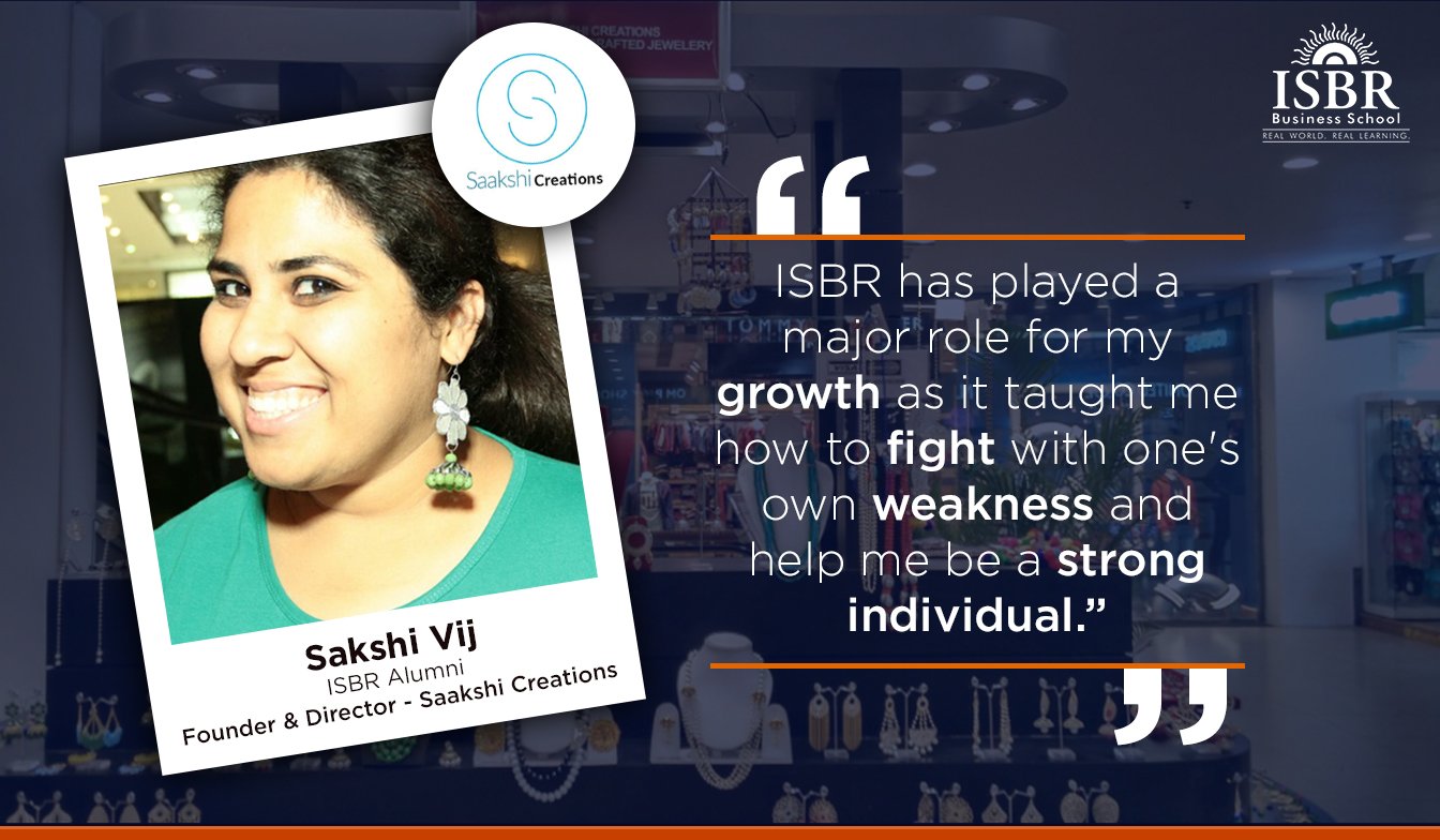 ISBR Alumni Sakshi Viz interview