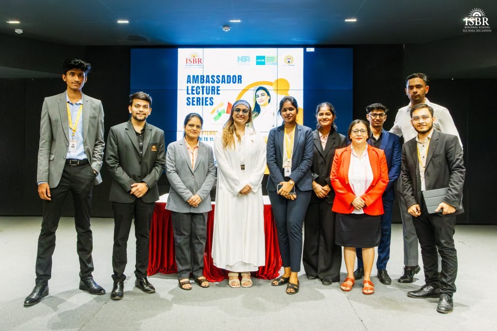 ISBR student at Ambassador lecture of Ms. Sabina Sultana.