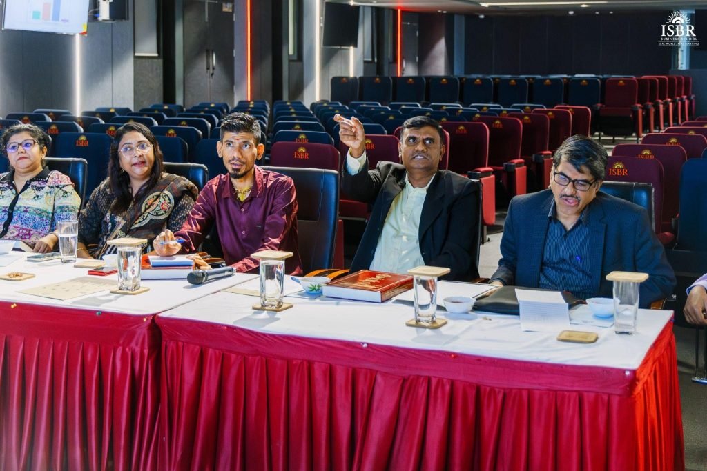 Viva Voce Defense at ISBR Research Centre – Mrs. Bharathi Nagendra presenting her ICT in Education research.