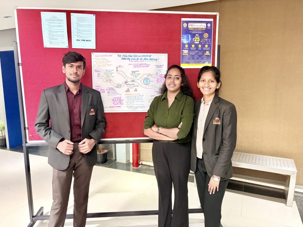 MBA students participating in Supply Chain Hackathon 2026 at ISBR Business School