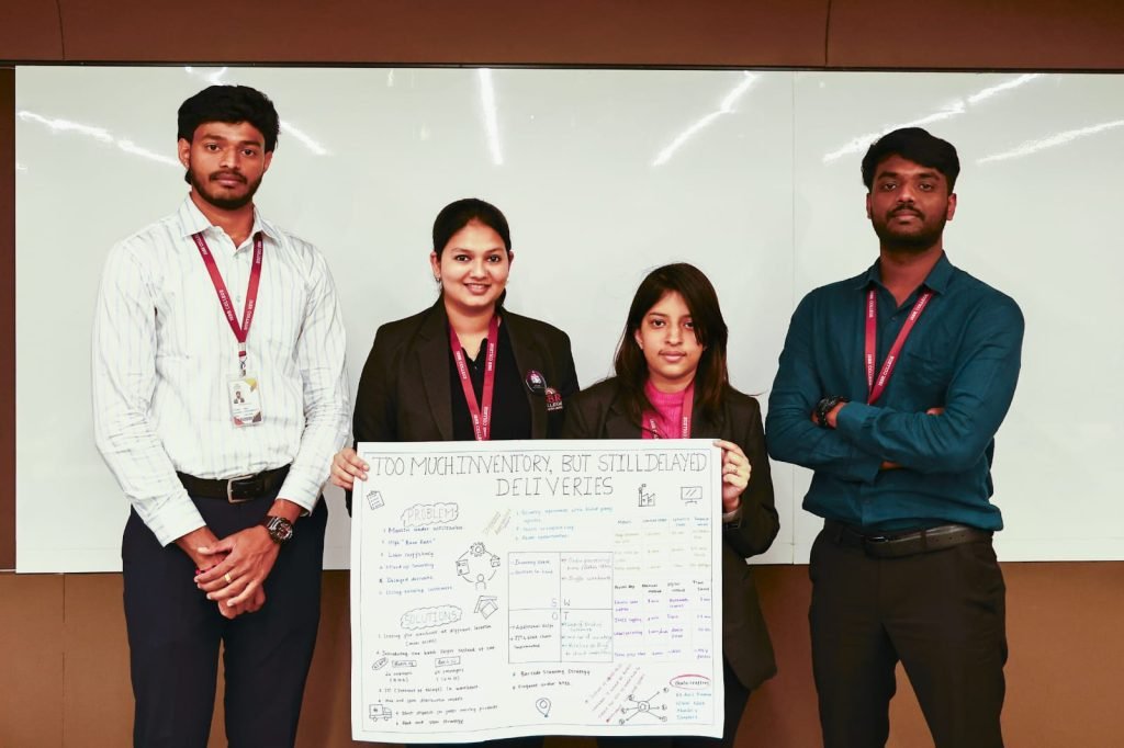 MBA students participating in Supply Chain Hackathon